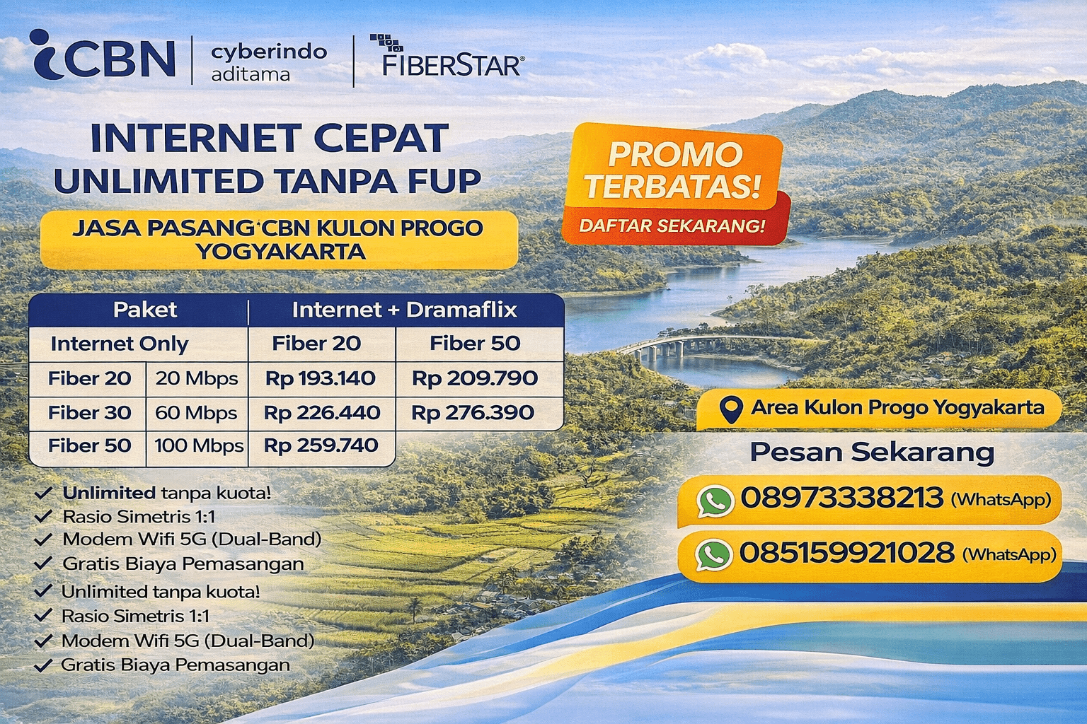 Paket Internet CBN Kulon Progo