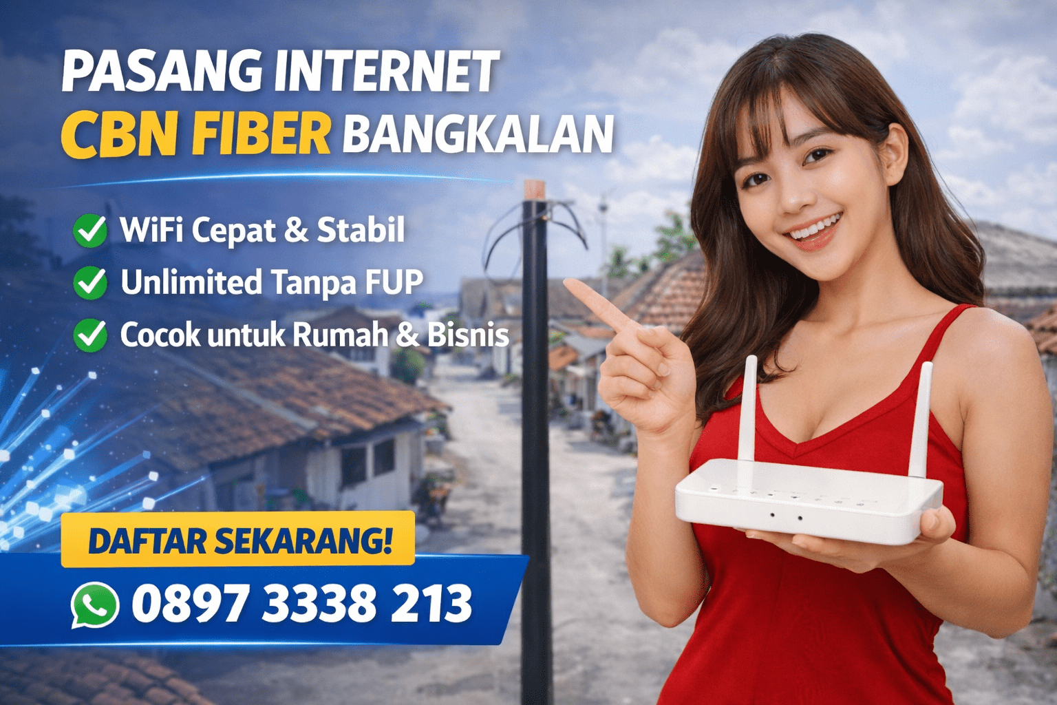 CBN Fiber di Bangkalan