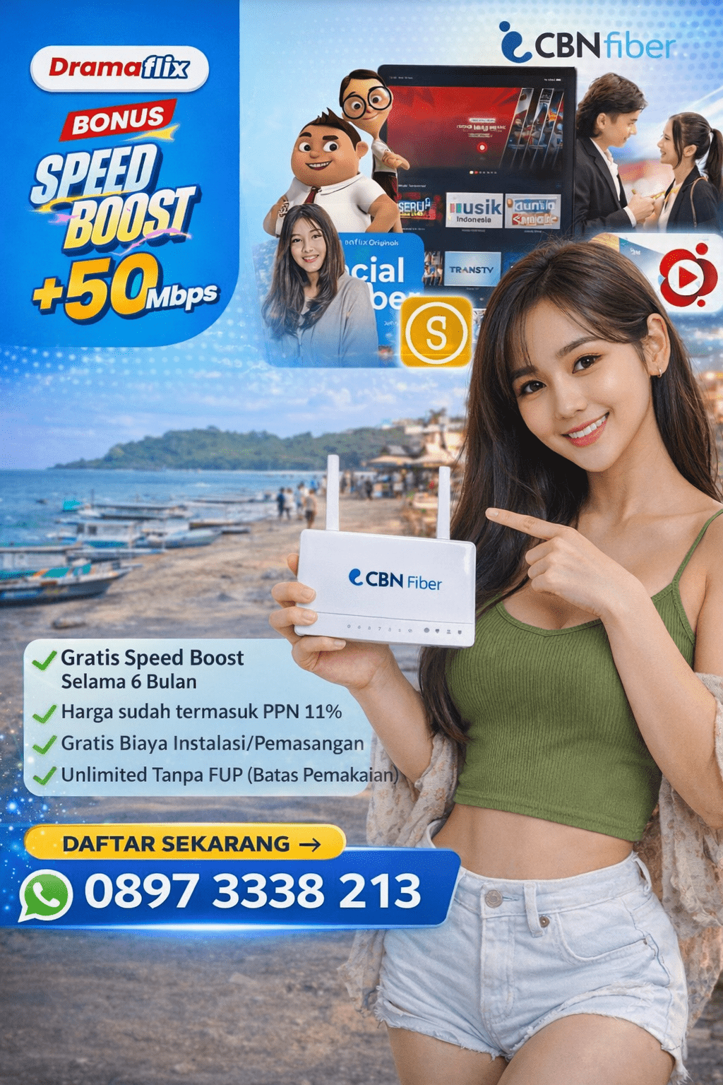 CBN Fiber di Bali